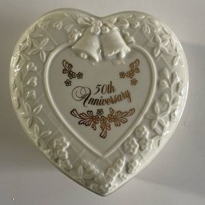 Lenox 50th Anniversary Heart shaped box